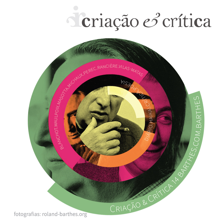 Capa da nova edição da "Criação e Crítica", especial Roland Barthes.