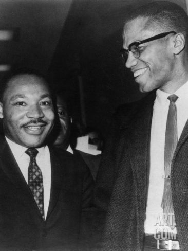 Foto de Martin Luther King e Malcolm X (1964)