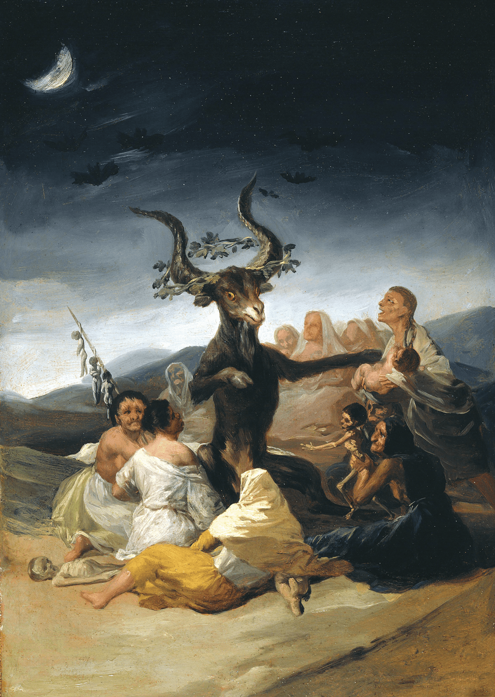 Bruxa: Pintura do espanhol Francisco de Goya (1746-1828) conhecida como Sabá das bruxas.