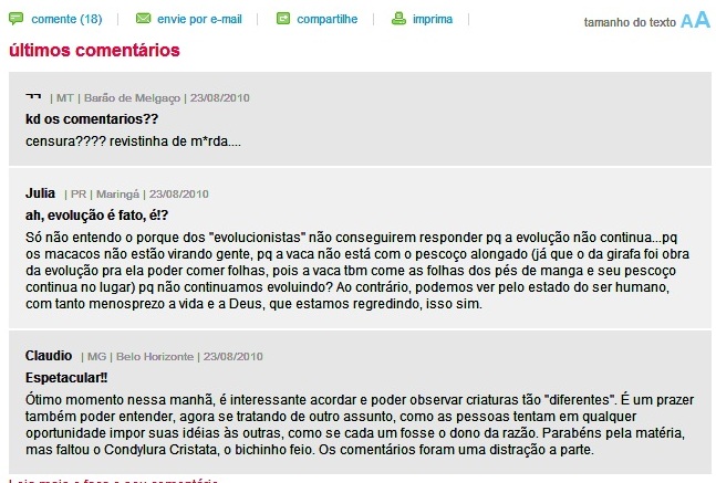 A ignorância como combustível para a divulgação.