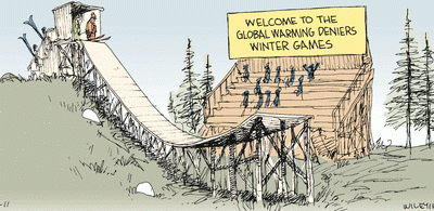 Jogos de inverno dos negacionistas do clima
