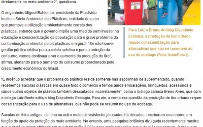 Discutindo Ecologia na Revista do Brasil: A polêmica das sacolinhas continua