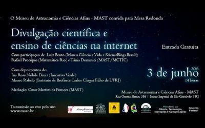 Mesa-redonda sobre divulgação científica na internet (apresentação+vídeo)