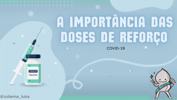 Imagem com o texto "quando controlamos uma doença com vacinas? Covid-19" com o desenho do zé gotinha com a faixa do sus no corpo e uma vacina acompanham a mensagem