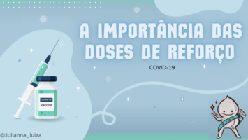 Imagem com o texto "quando controlamos uma doença com vacinas? Covid-19" com o desenho do zé gotinha com a faixa do sus no corpo e uma vacina acompanham a mensagem