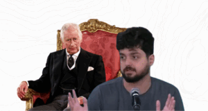 Rei Charles III e o influenciador de direita Bruno Ayub (Monark)