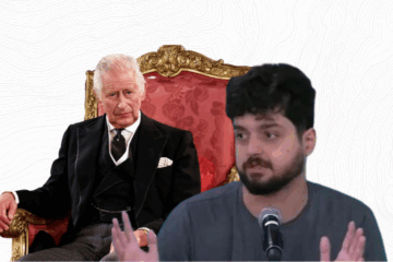 Rei Charles III e o influenciador de direita Bruno Ayub (Monark)