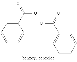 peroxido benzoila estrutura molecula