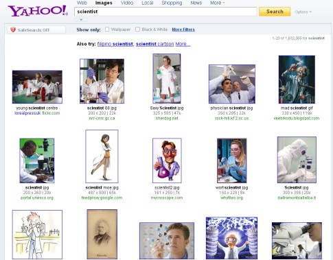 scientist resultado de busca no Yahoo images