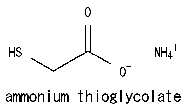 molecula estrutura tioglicolato