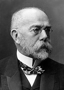 Robert Koch, bacteriologista alemão, foi importante na descoberta dos bacios da difteria, antraz, tuberculose e cólera