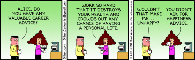 Dilbert career advice