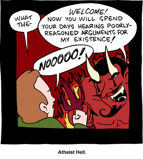 O inferno dos ateus