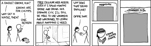 kindle, via XKCD