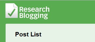 Seleção de posts no ResearchBlogging