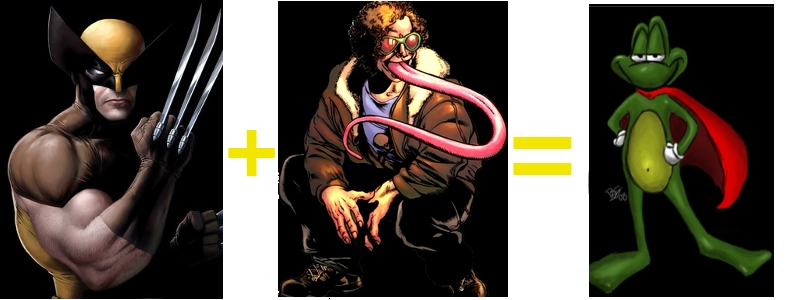 Um sapo com poderes do Wolverine