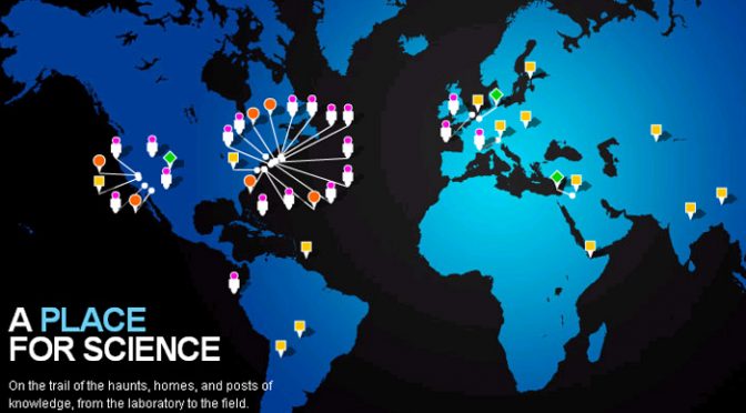 Mapa interativo sobre ciência